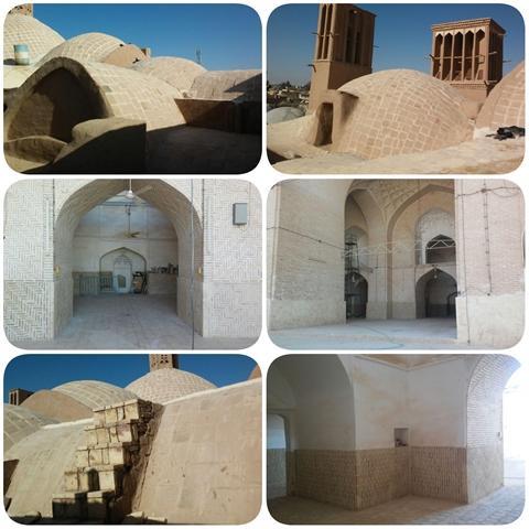 پایان عملیات مرمت و سامان دهی شبستان تاریخی مسجد جامع بافق خاتمه عملیات مرمت و سامان دهی شبستان تاریخی مسجد جامع بافق
